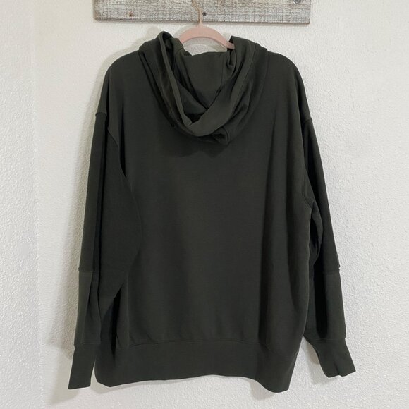 Nike Hoodie Women's Large Green Pullover Oversized Streetwear Athleisure - Picture 2 of 16